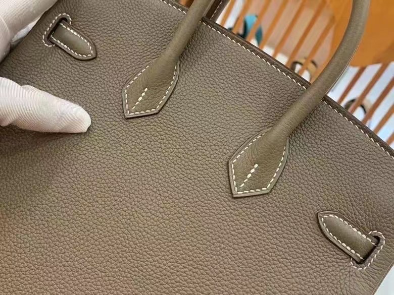 Hermes Birkin Taupe Brown 25 Bag - Image 6