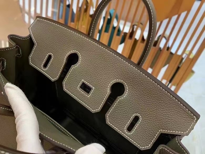 Hermes Birkin Taupe Brown 25 Bag - Image 7