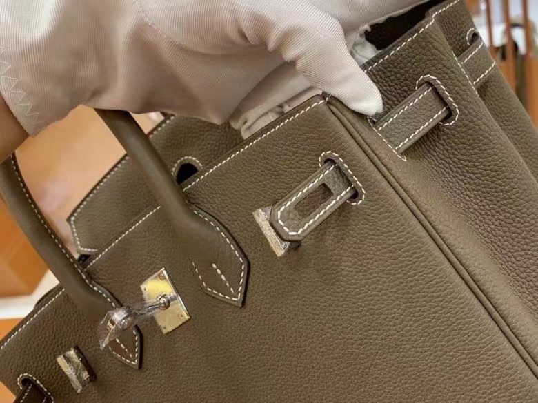 Hermes Birkin Taupe Brown 25 Bag - Image 8