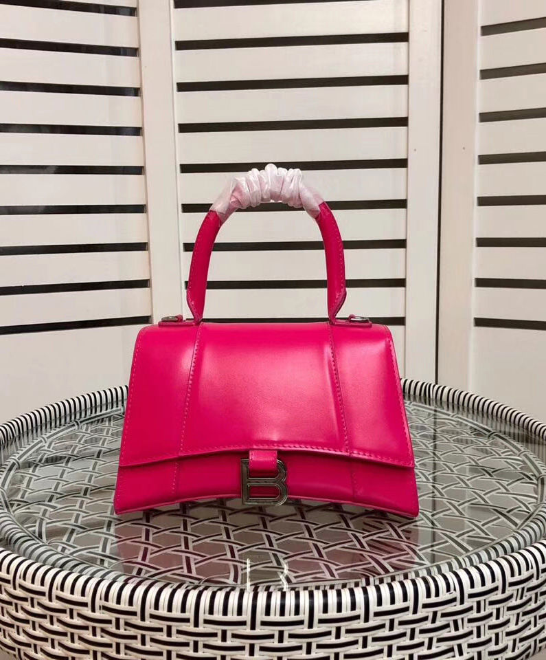 Balenciaga Hourglass Small Top Handle Bag Peachblow
