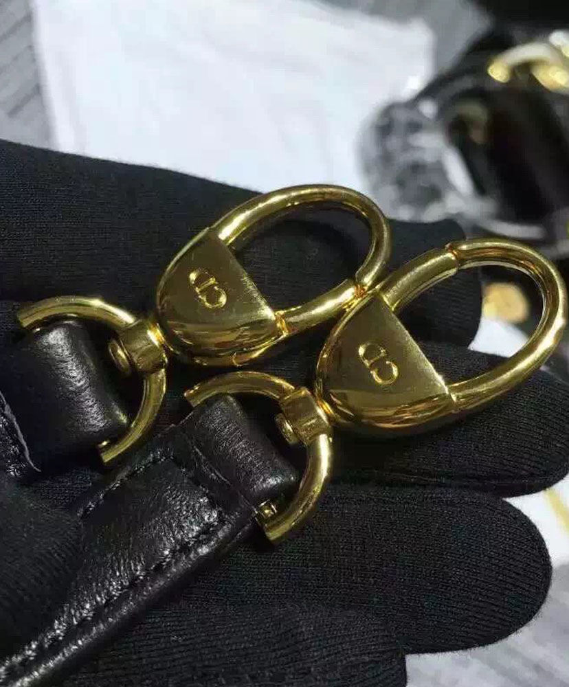 Christian Dior Lady Dior Mini Classic Tote Bag With Lambskin - Image 2