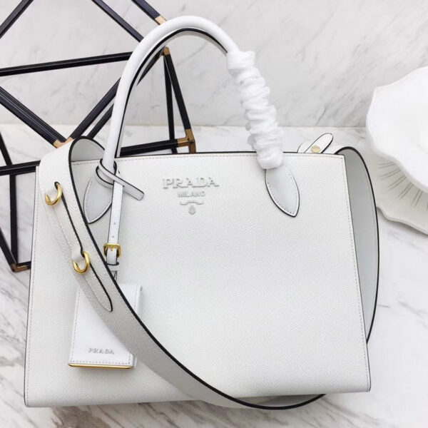 Prada Monochrome Bag White