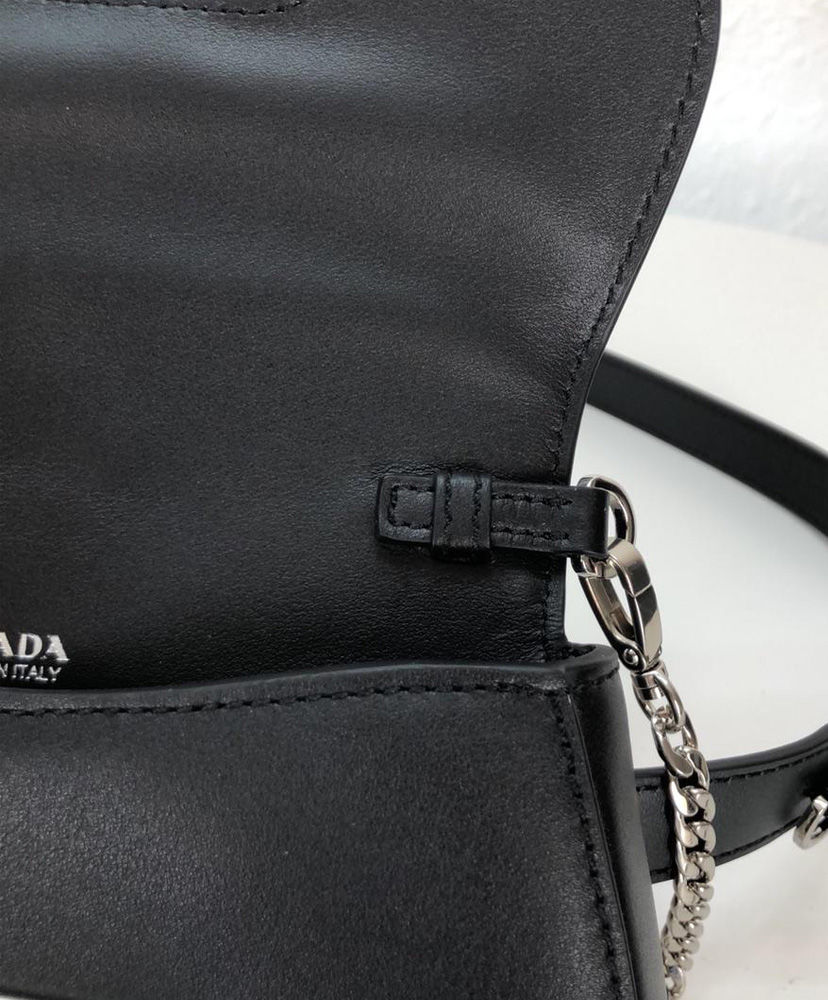 Prada Sidonie leather belt-bag Black - Image 5