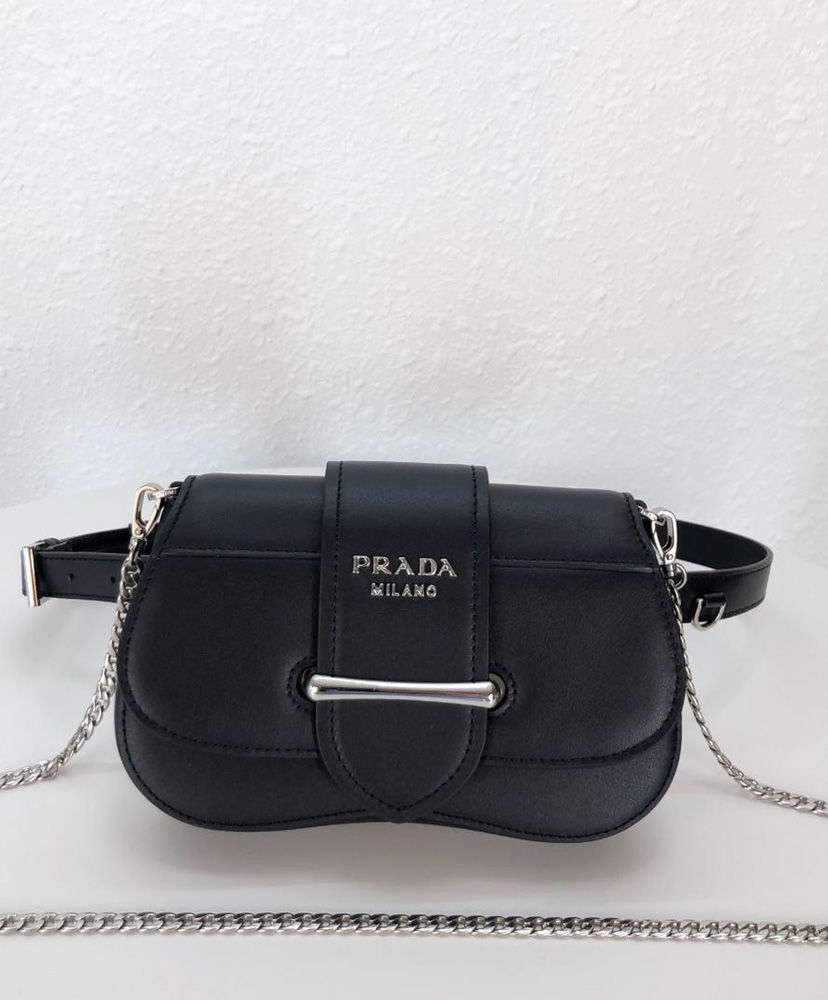 Prada Sidonie leather belt-bag Black