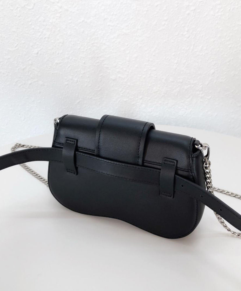 Prada Sidonie leather belt-bag Black - Image 7
