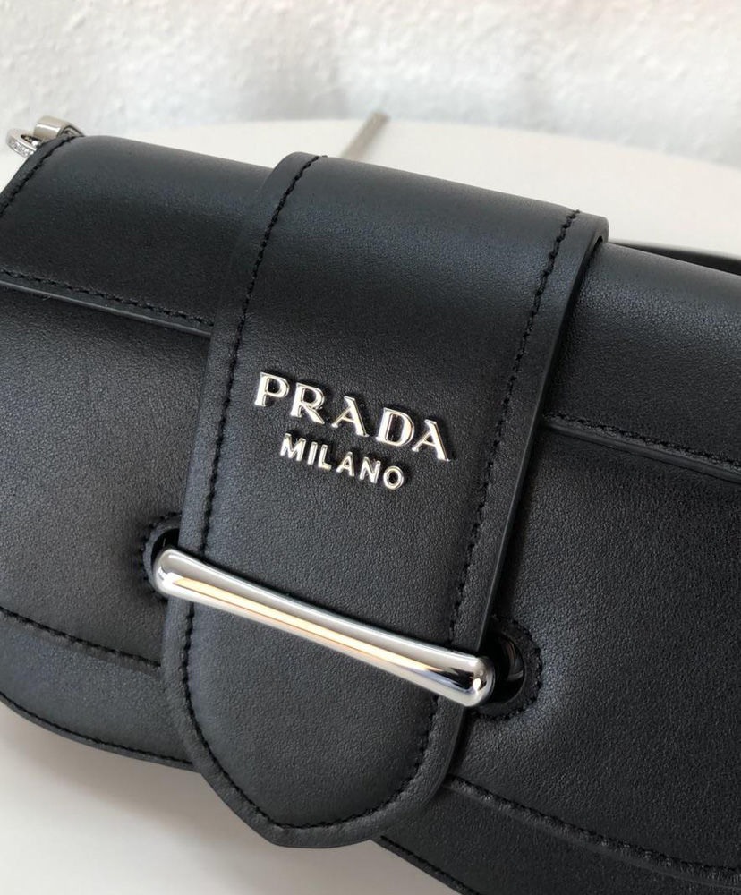 Prada Sidonie leather belt-bag Black - Image 9