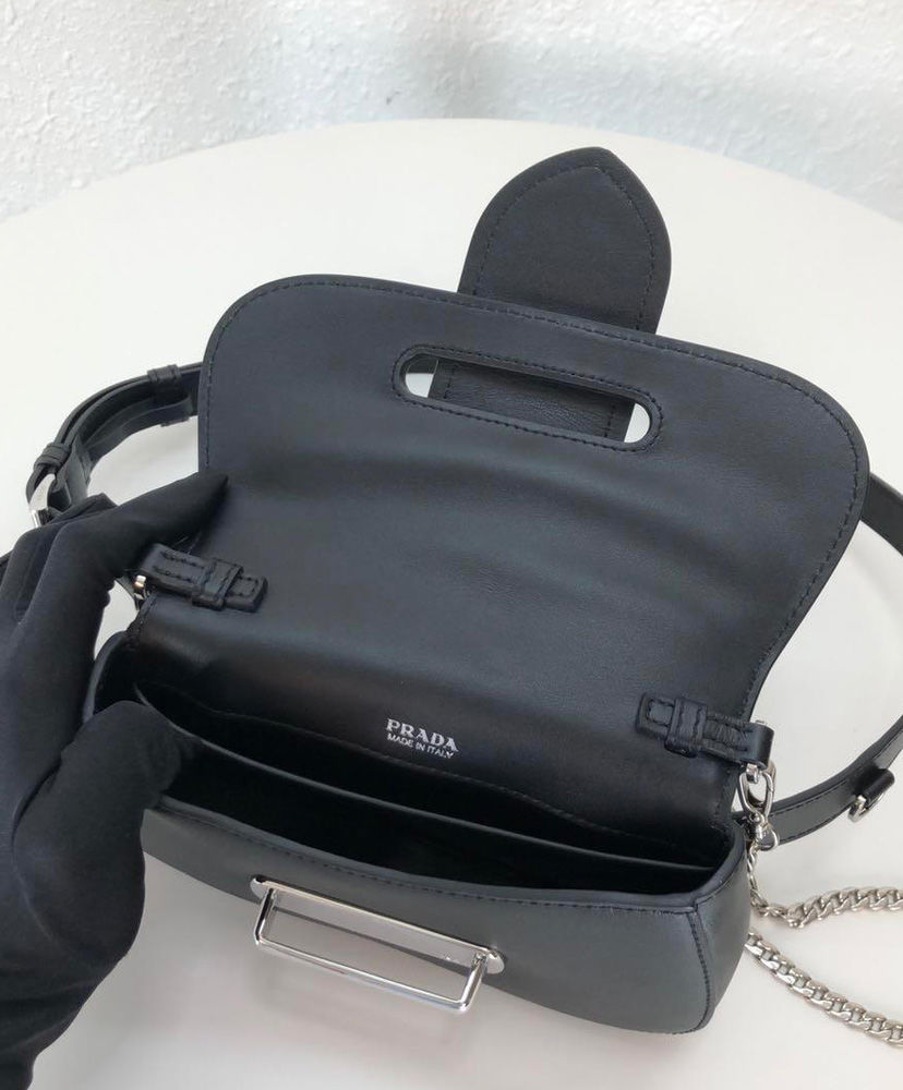 Prada Sidonie leather belt-bag Black - Image 4