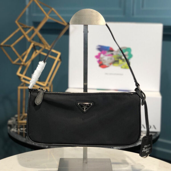 Prada Re-Edition 2005 nylon and Saffiano leather mini-bag Black