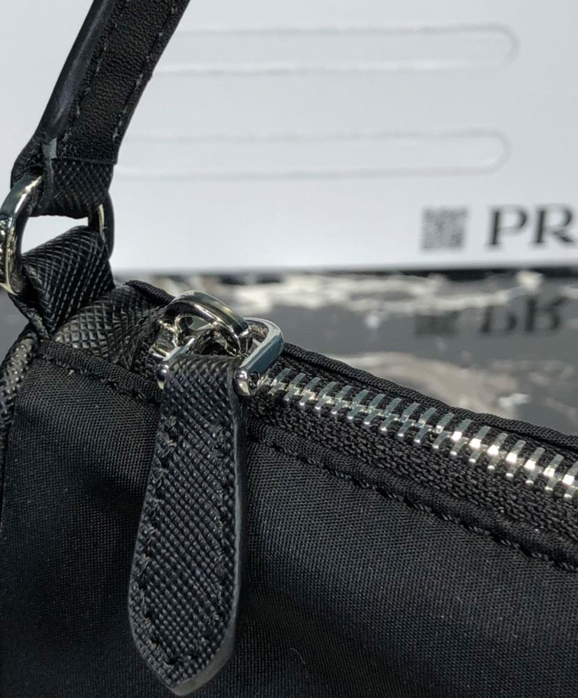 Prada Re-Edition 2005 nylon and Saffiano leather mini-bag Black - Image 5