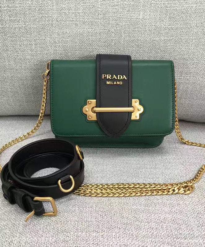 Prada Cahier Bag Green - Replica Bags and Shoes online Store - AlimorLuxury