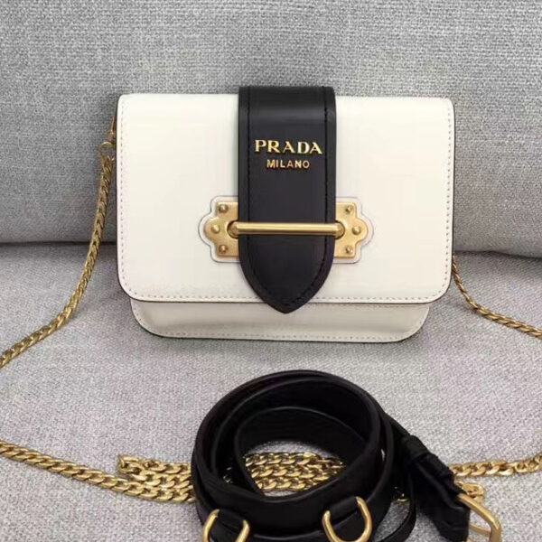 Prada Cahier Bag White