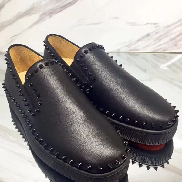 Christian Louboutin Unisex Rivet casual shoes Black
