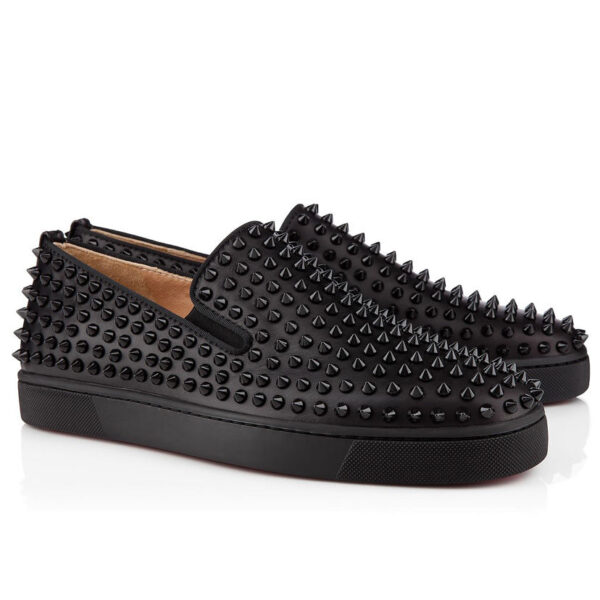 Christian Louboutin Unisex Rivet casual shoes Black