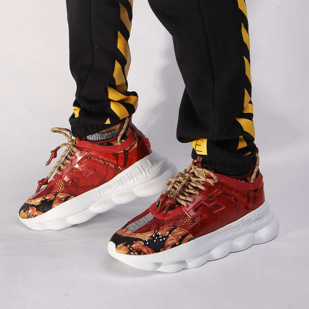 Replica Versace x The 2 Chainz “Chainz Reaction” Sneakers(Floral ...