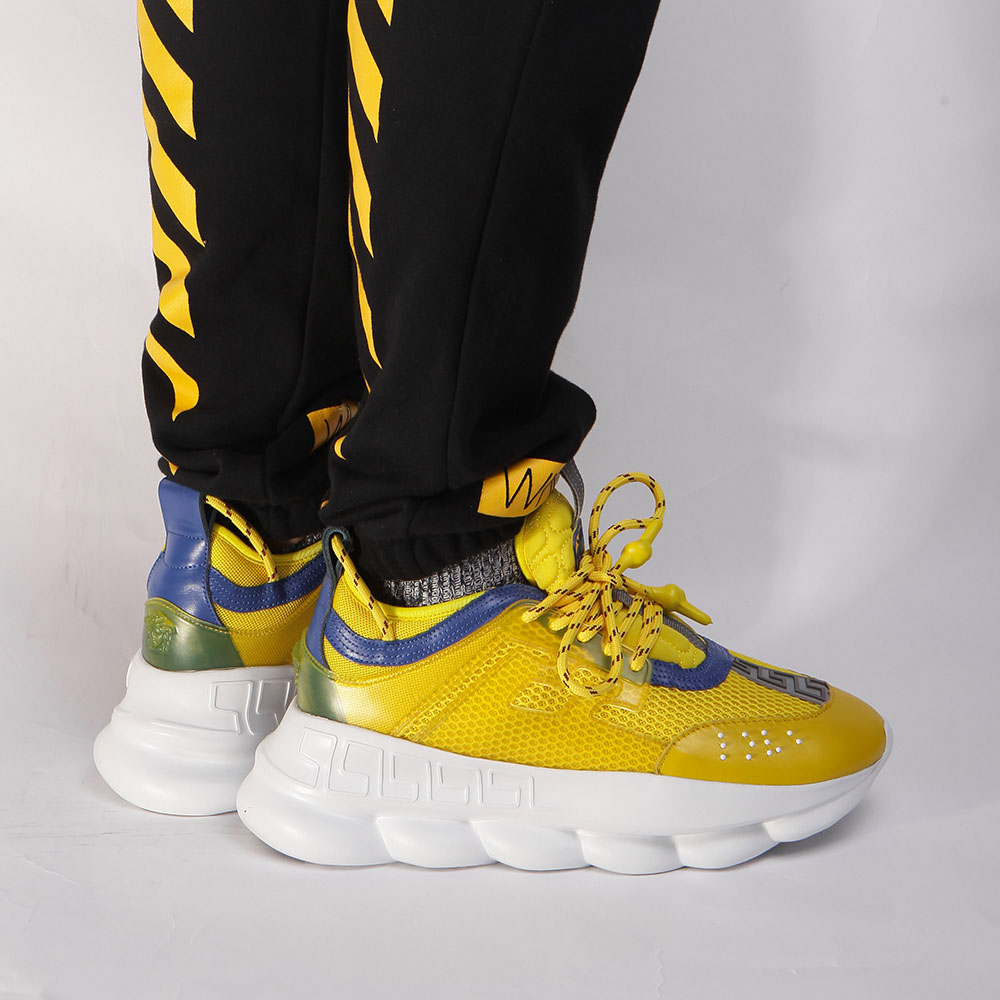 Replica Versace x The 2 Chainz “Chainz Reaction” Sneakers(Yellow ...