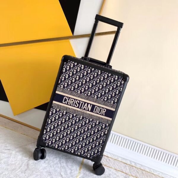 CHRISTIAN DIOR OBLIQUE TROLLEY DIORTRAVEL SUITCASE