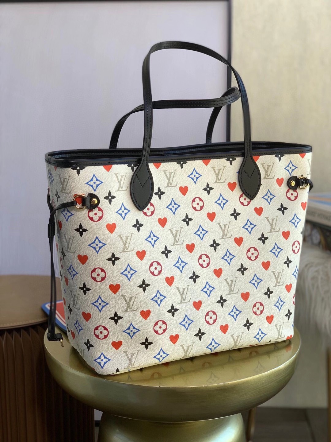 LV GAME ON NEVERFULL MM TOTE WHITE M57462 - Replica Bags and Shoes ...