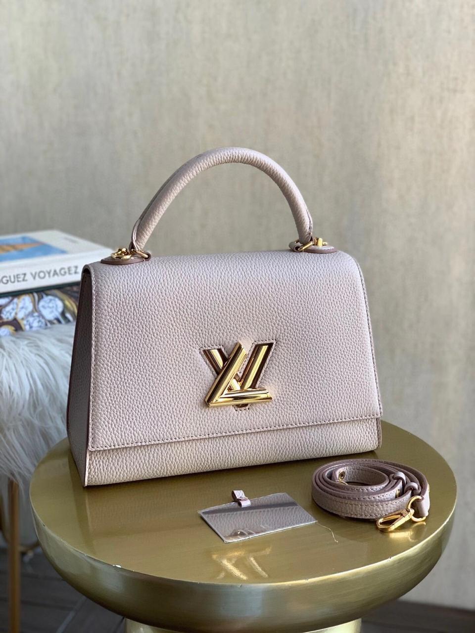 LV TWIST ONE HANDLE BEIGE BAG MM - Image 2