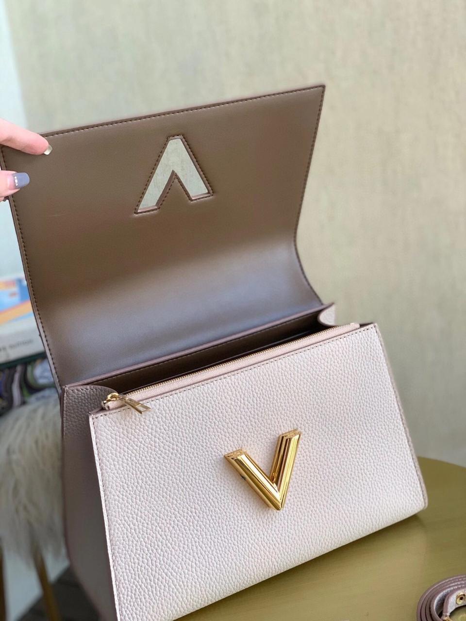 LV TWIST ONE HANDLE BEIGE BAG MM - Image 6