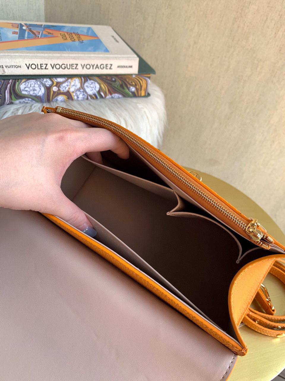 LV TWIST ONE HANDLE ORANGE BAG MM - Image 6