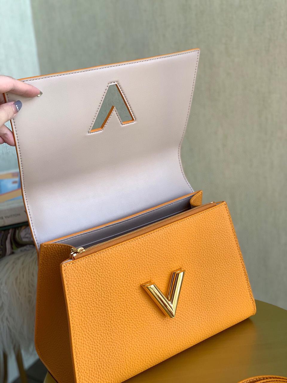 LV TWIST ONE HANDLE ORANGE BAG MM - Image 7