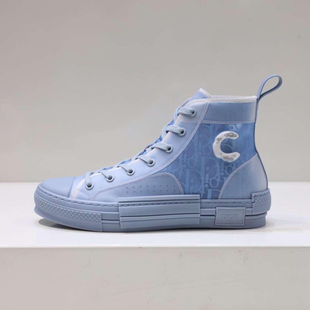 blue dior high top sneakers