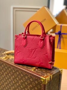 LV ONTHEGO PM FREESIA PINK PURSE M45660