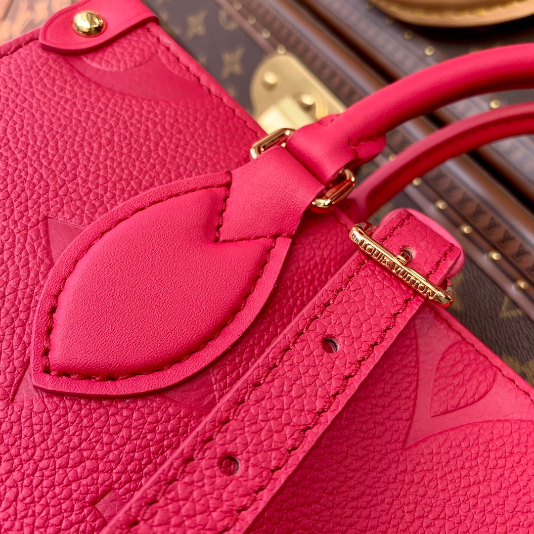 LV ONTHEGO PM FREESIA PINK PURSE M45660 - Image 4