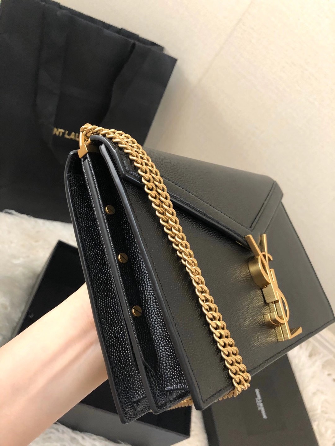 YSL CASSANDRA MONOGRAM CLASP PURSE - Replica Bags and Shoes online ...