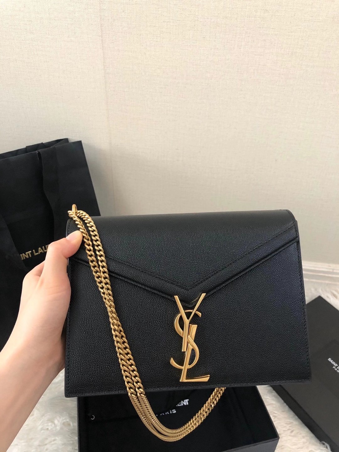 YSL CASSANDRA MONOGRAM CLASP PURSE - Replica Bags and Shoes online ...