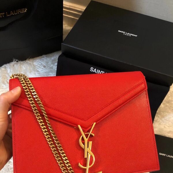 ysl cassandra bag red