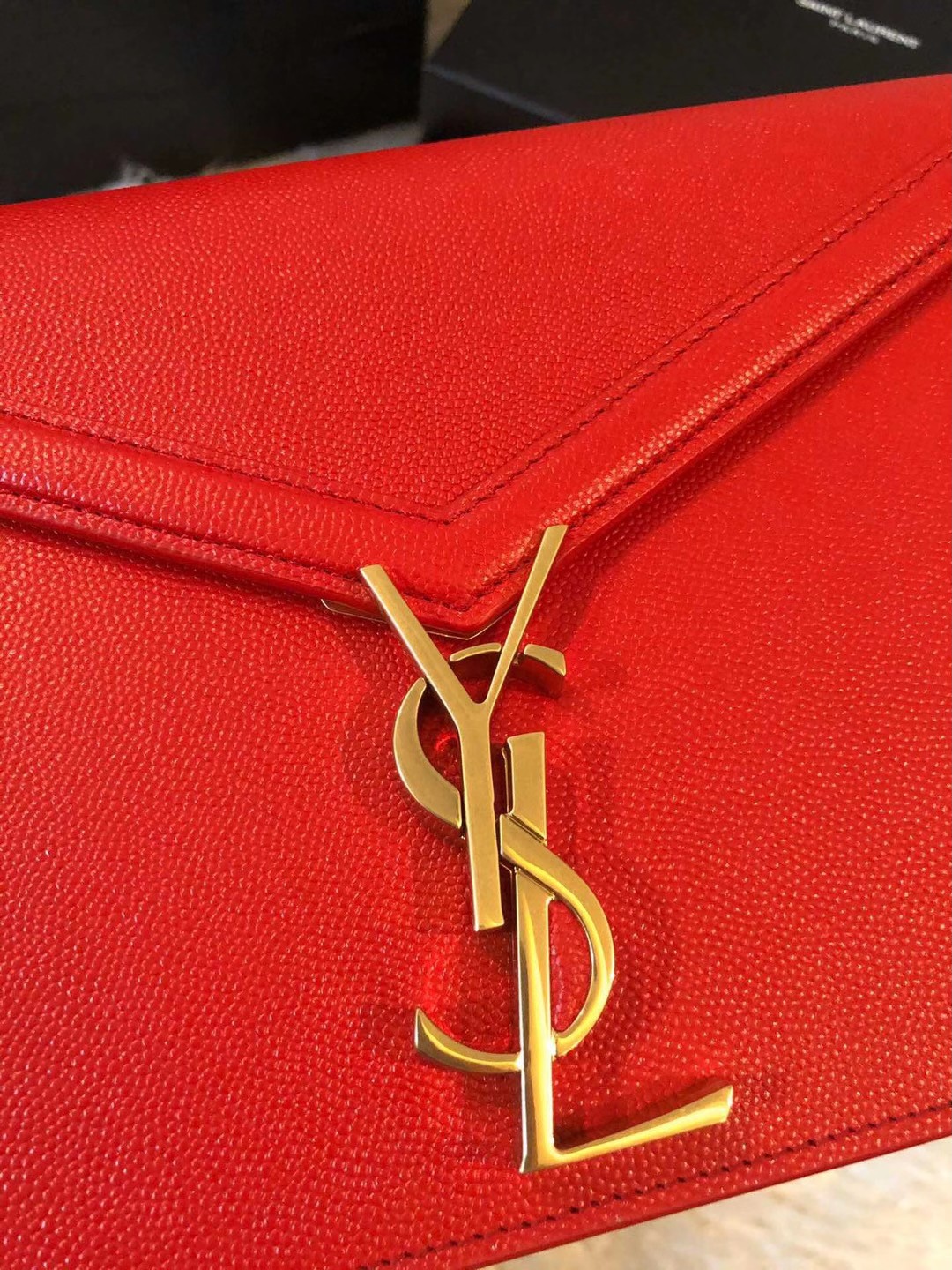 YSL CASSANDRA MONOGRAM CLASP RED BAG - Image 7