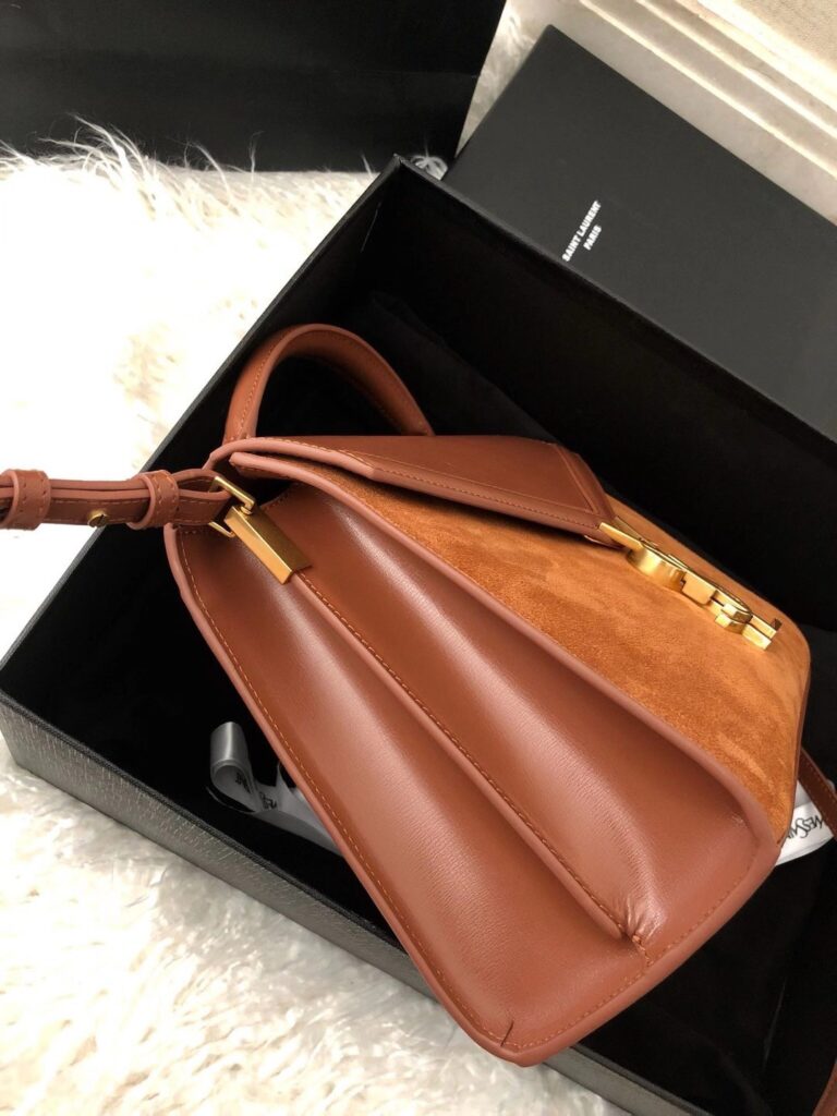 ysl cassandra bag brown