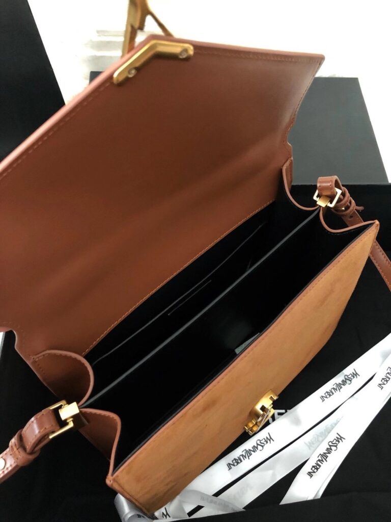 ysl cassandra bag brown