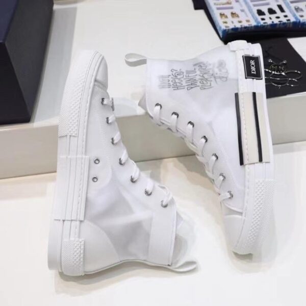 WHITE CHRISTIAN DIOR HIGH TOP SNEAKER