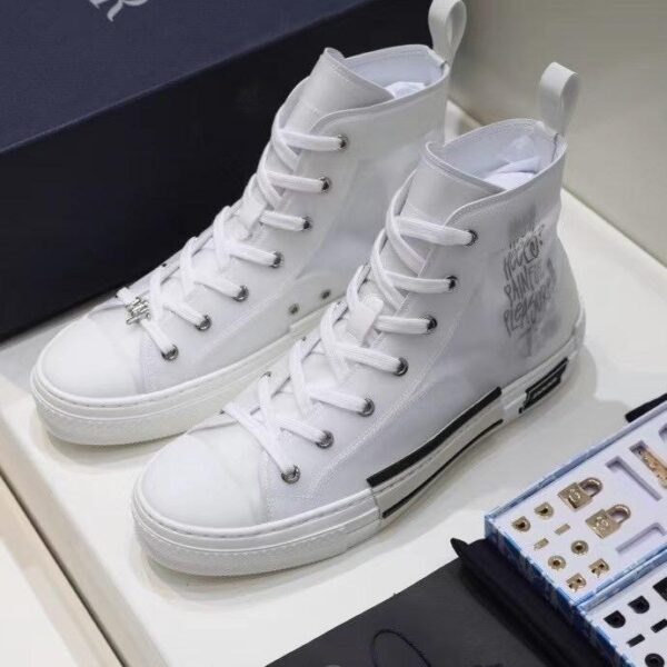christian dior white high tops