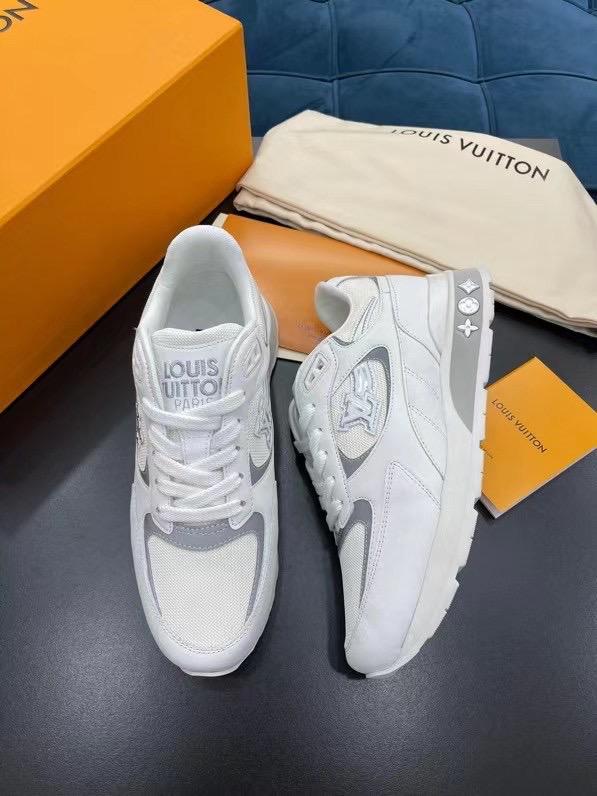 WHITE LV RUN AWAY SNEAKER. - Replica Bags and Shoes online Store ...