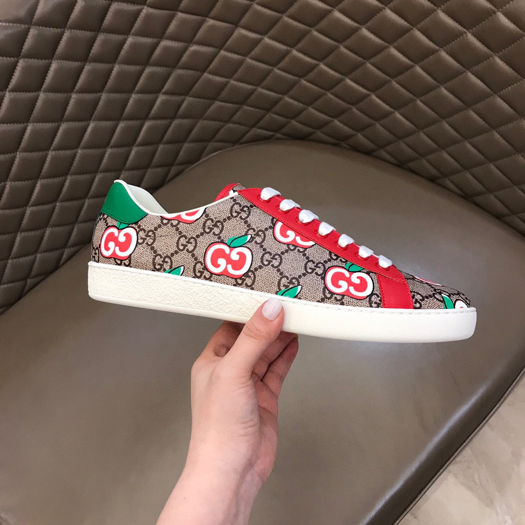 Ace Sneaker with GG Apple Print - Image 2