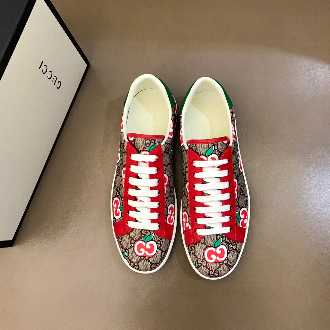 Ace Sneaker with GG Apple Print - Image 3