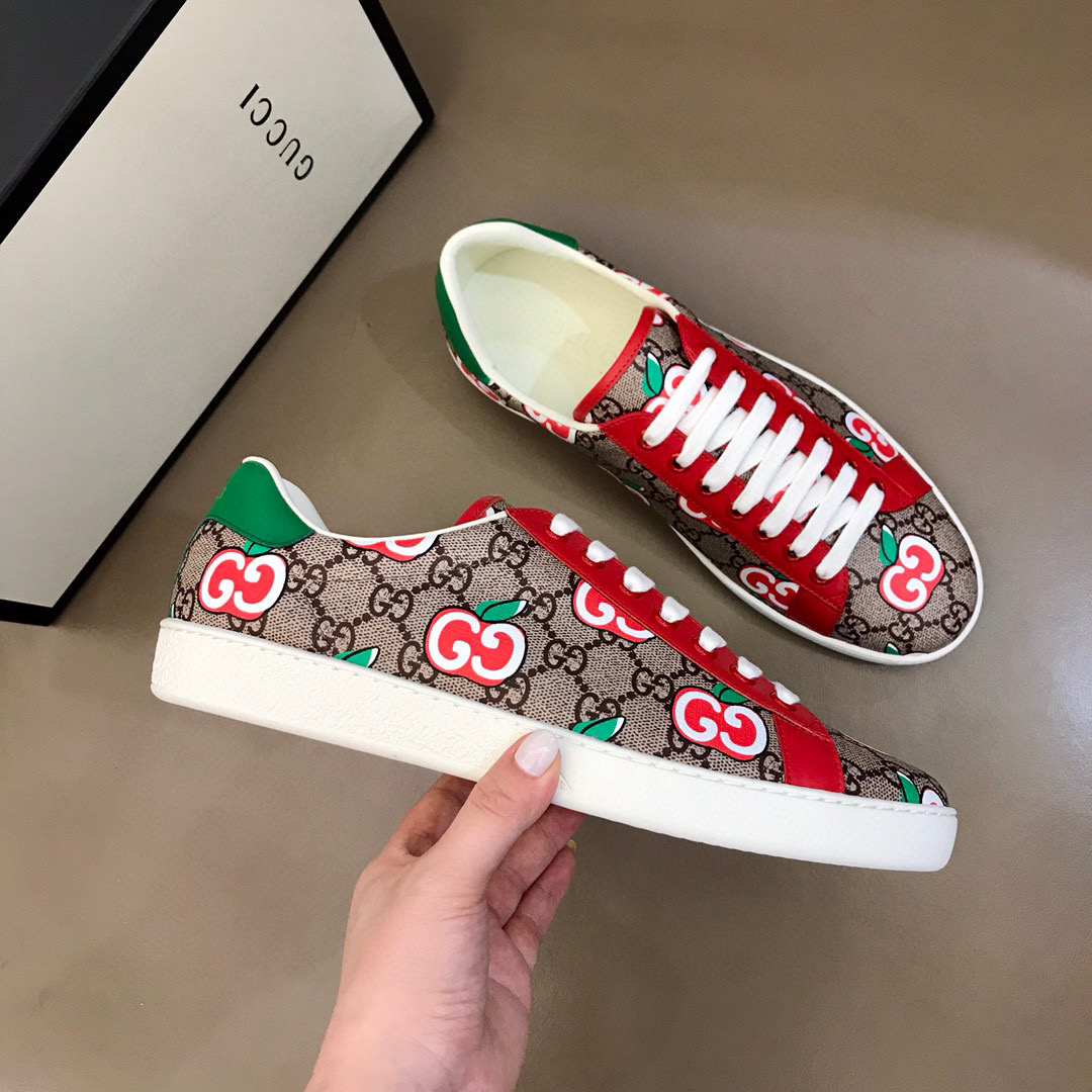 Ace Sneaker with GG Apple Print - Image 4