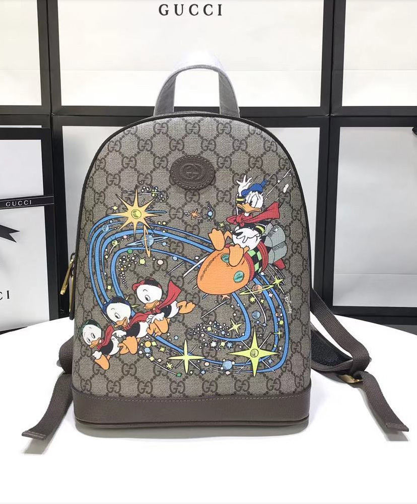 Gucci x Disney small backpack Dark Coffee