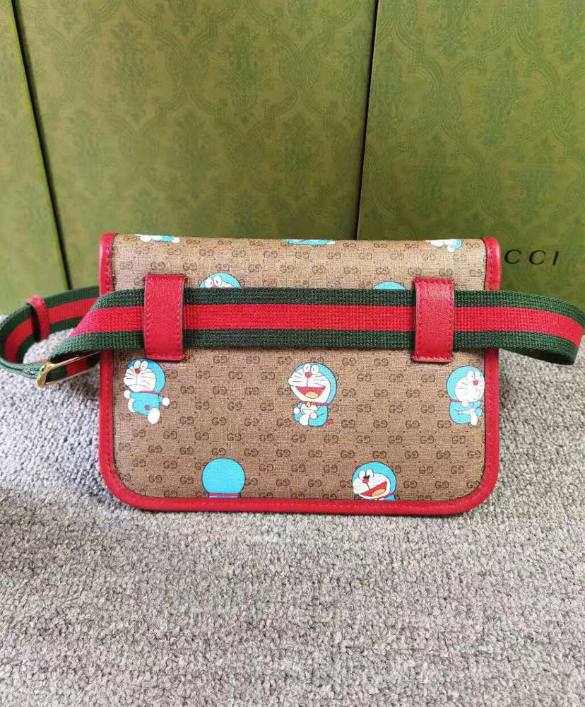 Gucci X Doraemon Belt Bag 647817 Red AlimorLuxury
