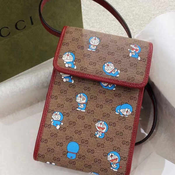 doraemon x gucci small shoulder bag