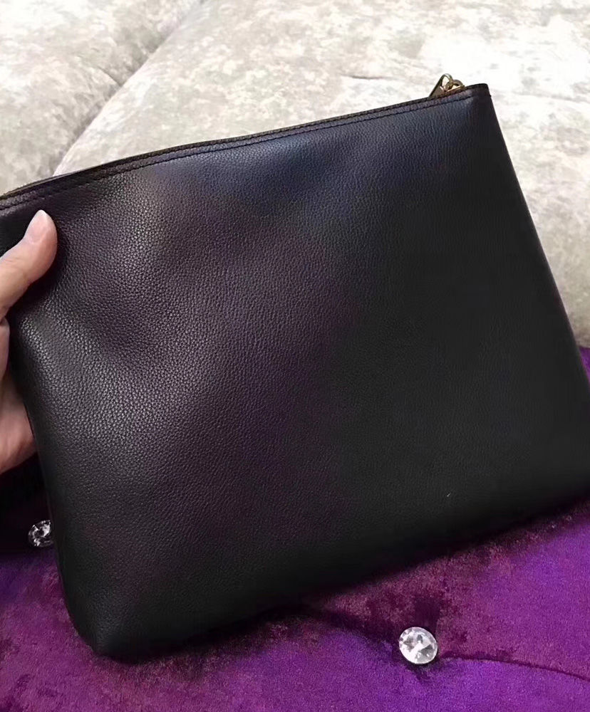 Gucci Print leather medium portfolio 500981 Black - Image 5