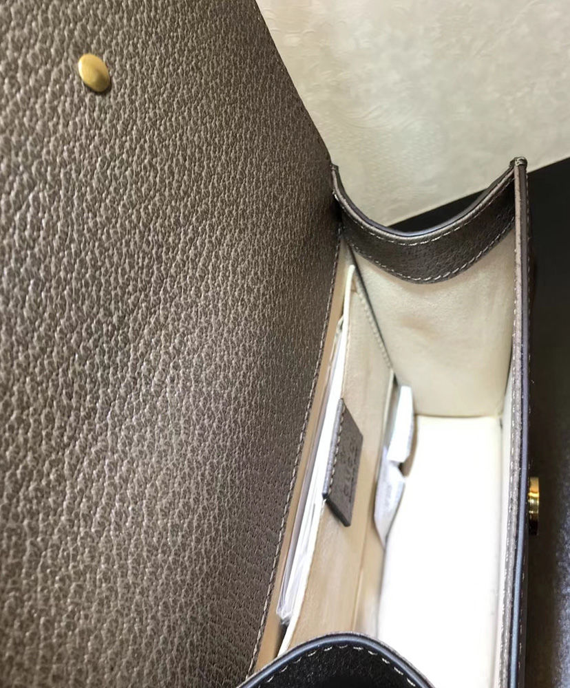 Gucci GucciTotem small shoulder bag 500756 Dark Coffee - Image 3