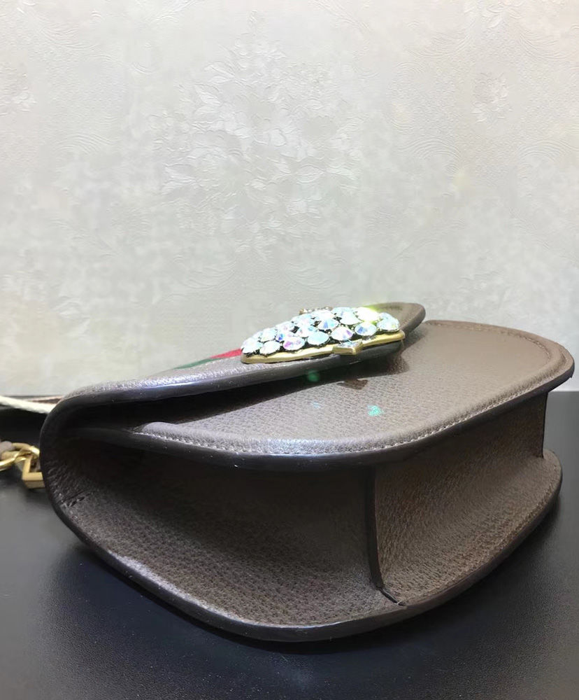 Gucci GucciTotem small shoulder bag 500756 Dark Coffee - Image 8