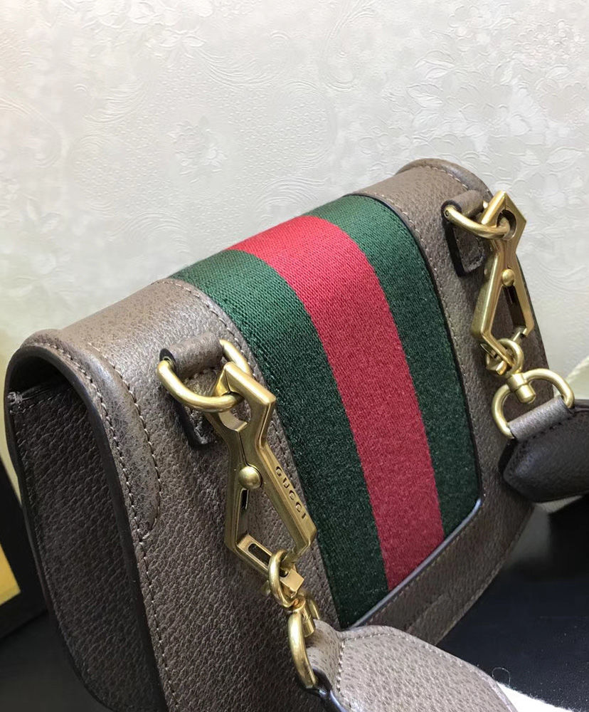 Gucci GucciTotem small shoulder bag 500756 Dark Coffee - Image 6