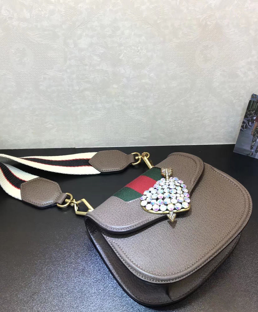 Gucci GucciTotem small shoulder bag 500756 Dark Coffee - Image 5