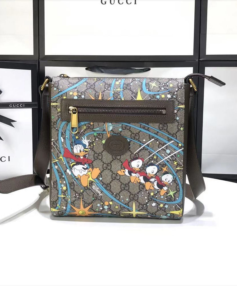 Gucci x Disney Donald Duck messenger bag Dark Coffee AlimorLuxury