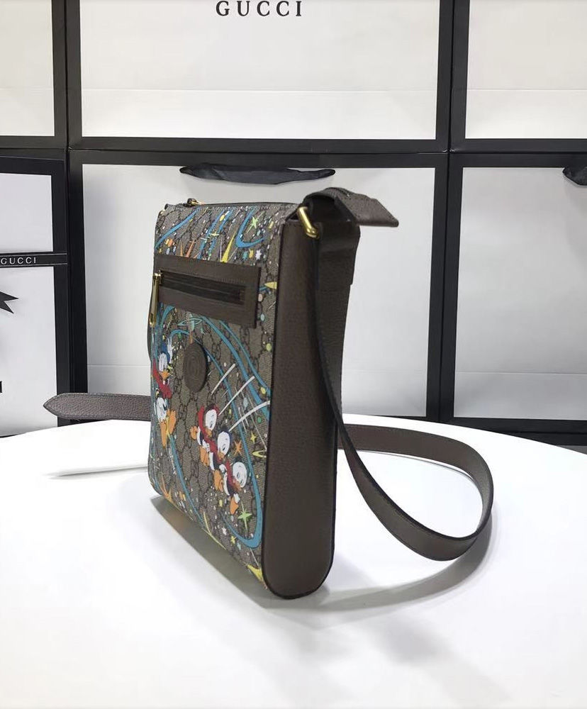 Gucci x Disney Donald Duck messenger bag Dark Coffee AlimorLuxury